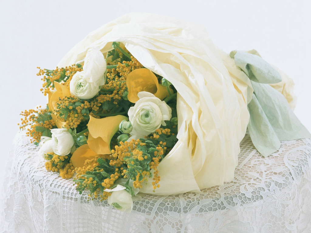 桌布下載 - 攝影桌布 - 婚禮的花藝-祝福的花飾